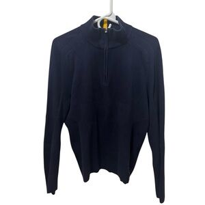 Men's Ralph Lauren RLX Quarter Zip Navy Sweater Size Medium